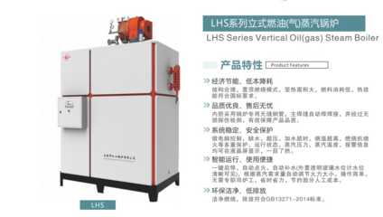 嘉成包装LHS0.5-0.7-Y(Q)燃气蒸汽锅炉